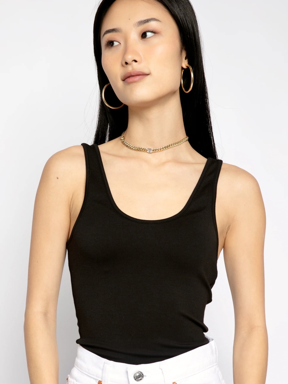 The Range No Bra Club Tank- Jet Black NWOT - Picture 3 of 6